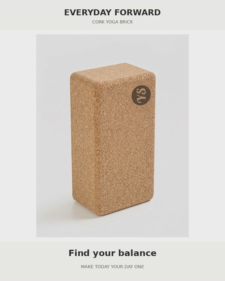 Everyday Forward cork yoga brick product showcase