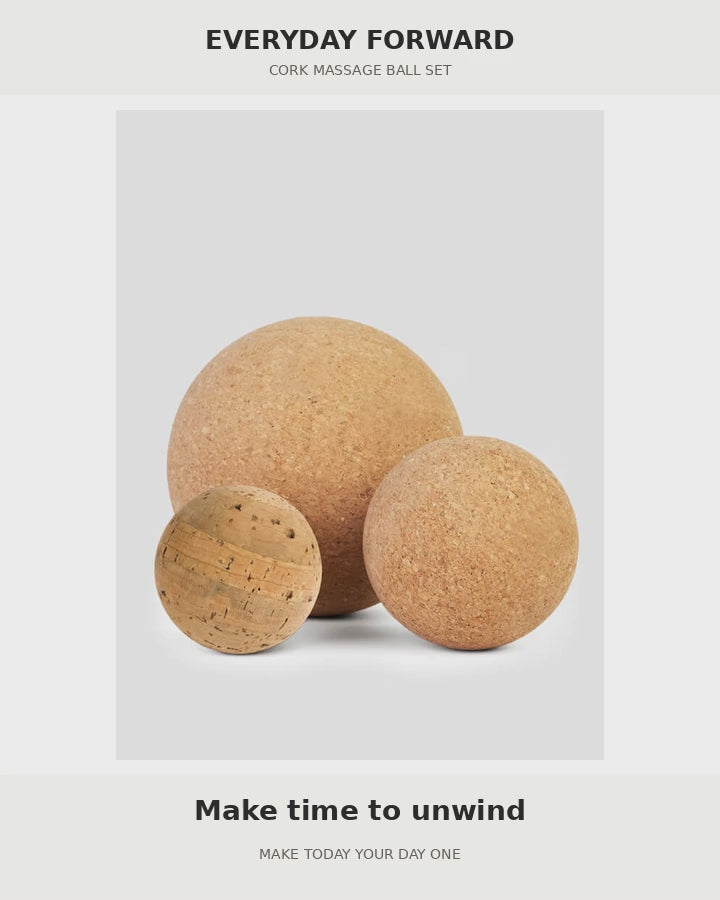 Everyday Forward cork massage ball set product showcase