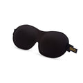 Black SMUG contoured sleep mask with shaped eye cups and an adjustable strap.